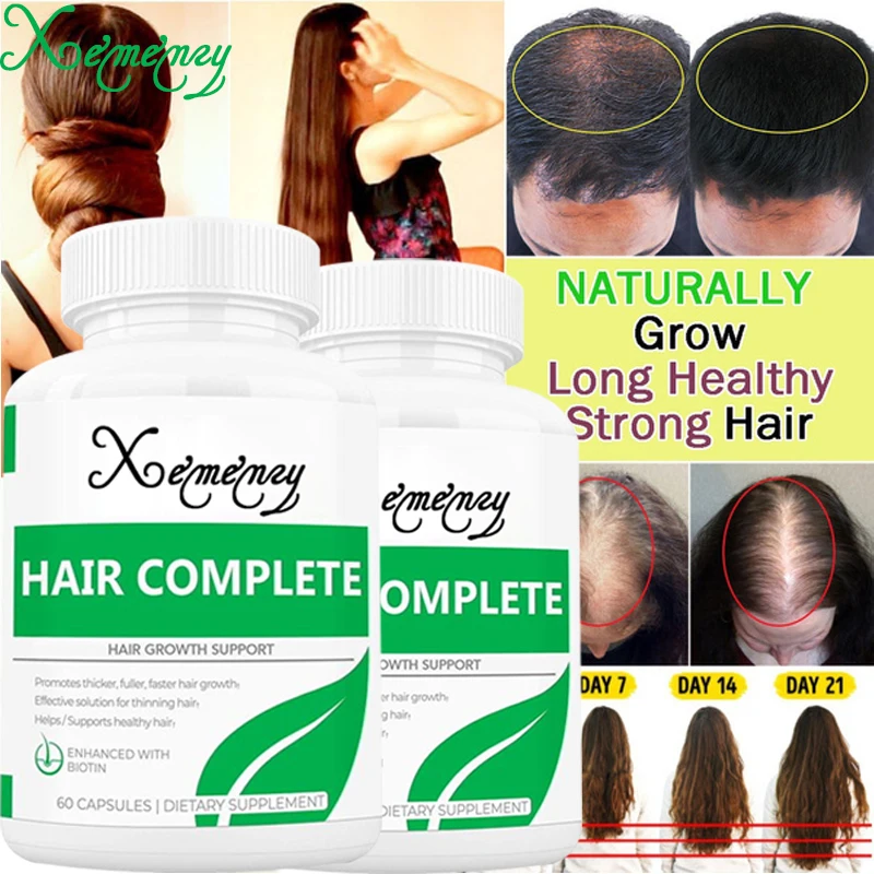 

Hair Care and Hair Growth Capsule Essence Original Genuine 100% Hair Growth Supplement Health Care Beauty Thick Hair