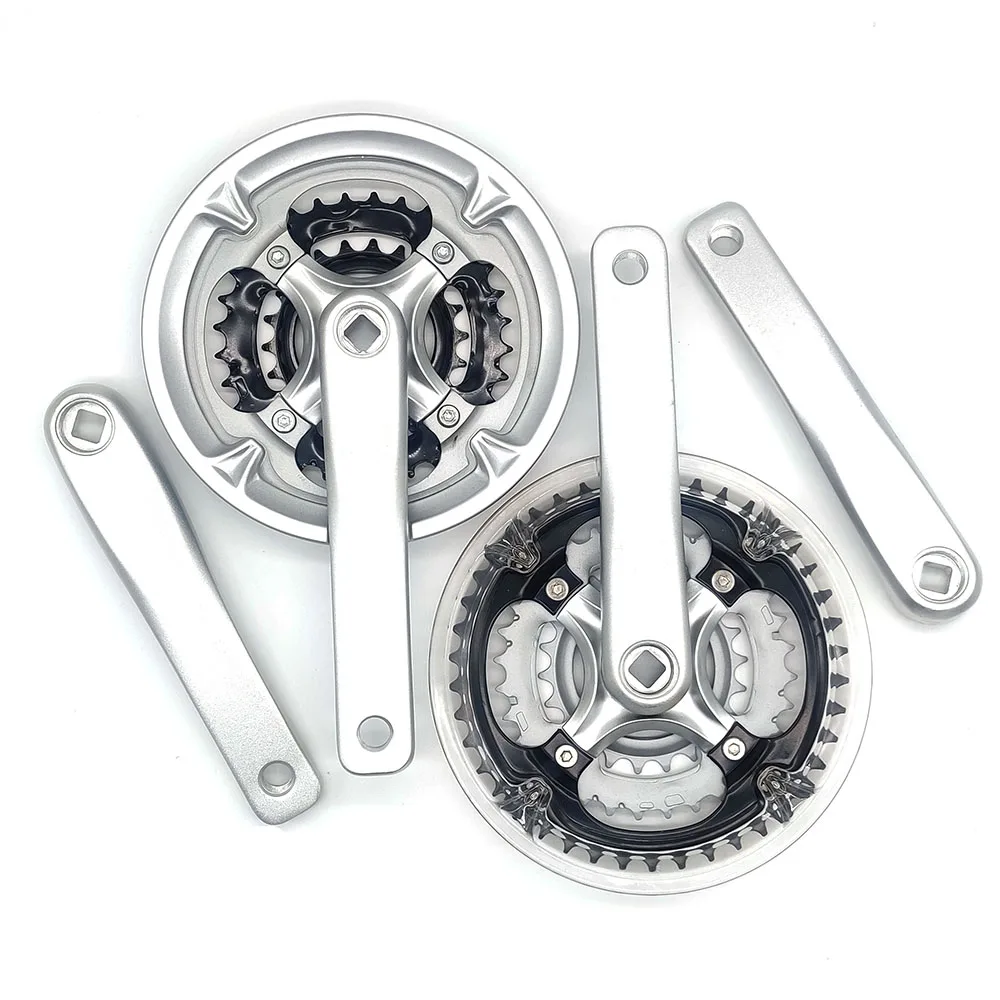 

Mountain Bike Crankset 22/32/42T 7/8/9 Speed 170mm Bicycle Crank Set Aluminum alloy crank MTB square hole Sprocket wheel