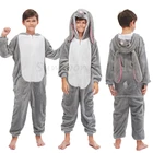 Дети кигуруми в виде единорога Пижама комплект ночного белья для детей; Верхняя одежда для мальчиков комбинезоны для девочек Комбинезон Комбинезоны кролик Пижама, одежда для сна, для девочек-подростков; Пижамный костюм
