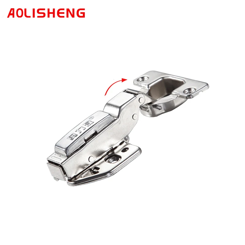 

AOLISHENG Aluminum Frame Door Hinge Cold Rolled Steel Silent Hydraulic Built Damping Pad Silent Hinge