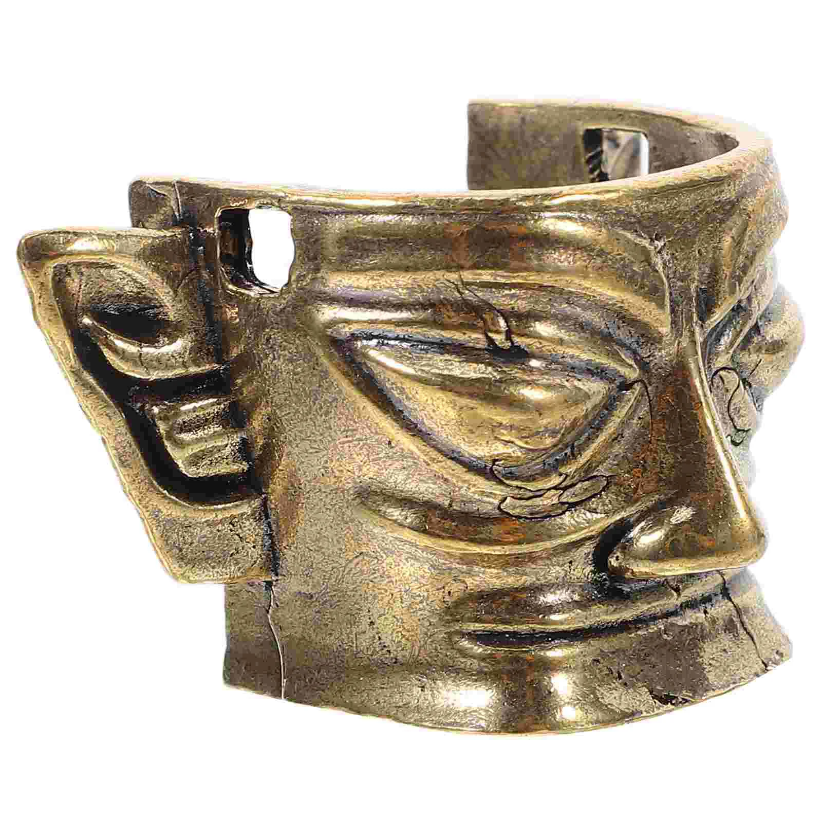 Sanxingdui бронзовые украшения для ванной комнаты китайский чай металлическая маска