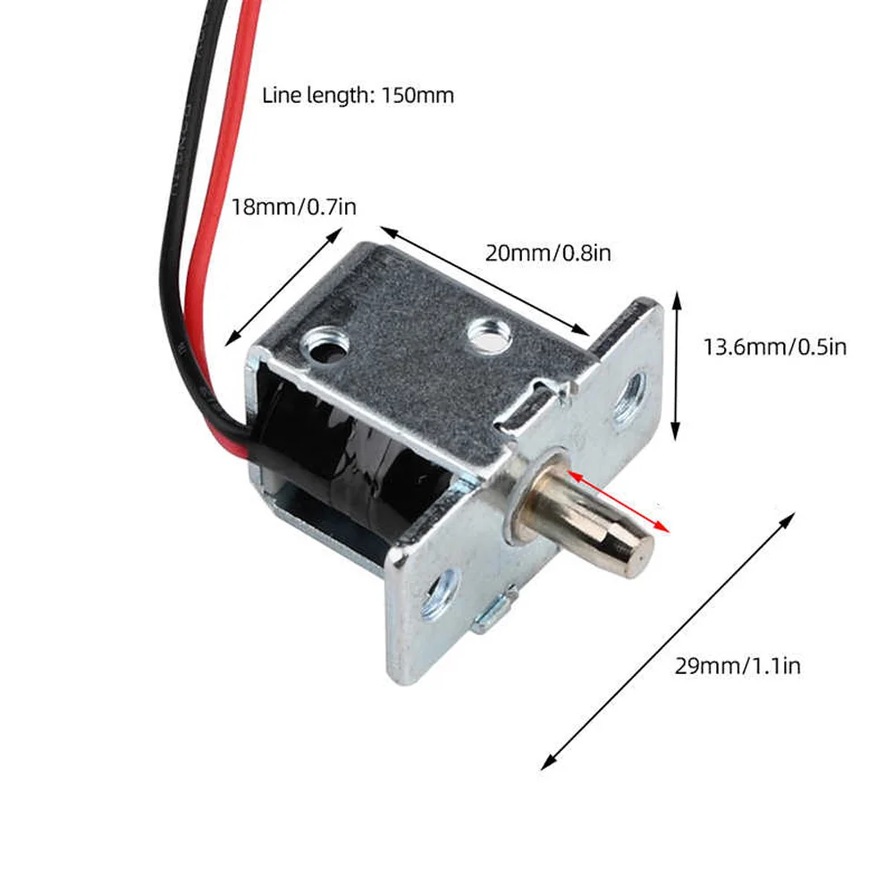 DC12V 0 5A соленоидный электромагнитный электрический замок мини-дверной ящик язык