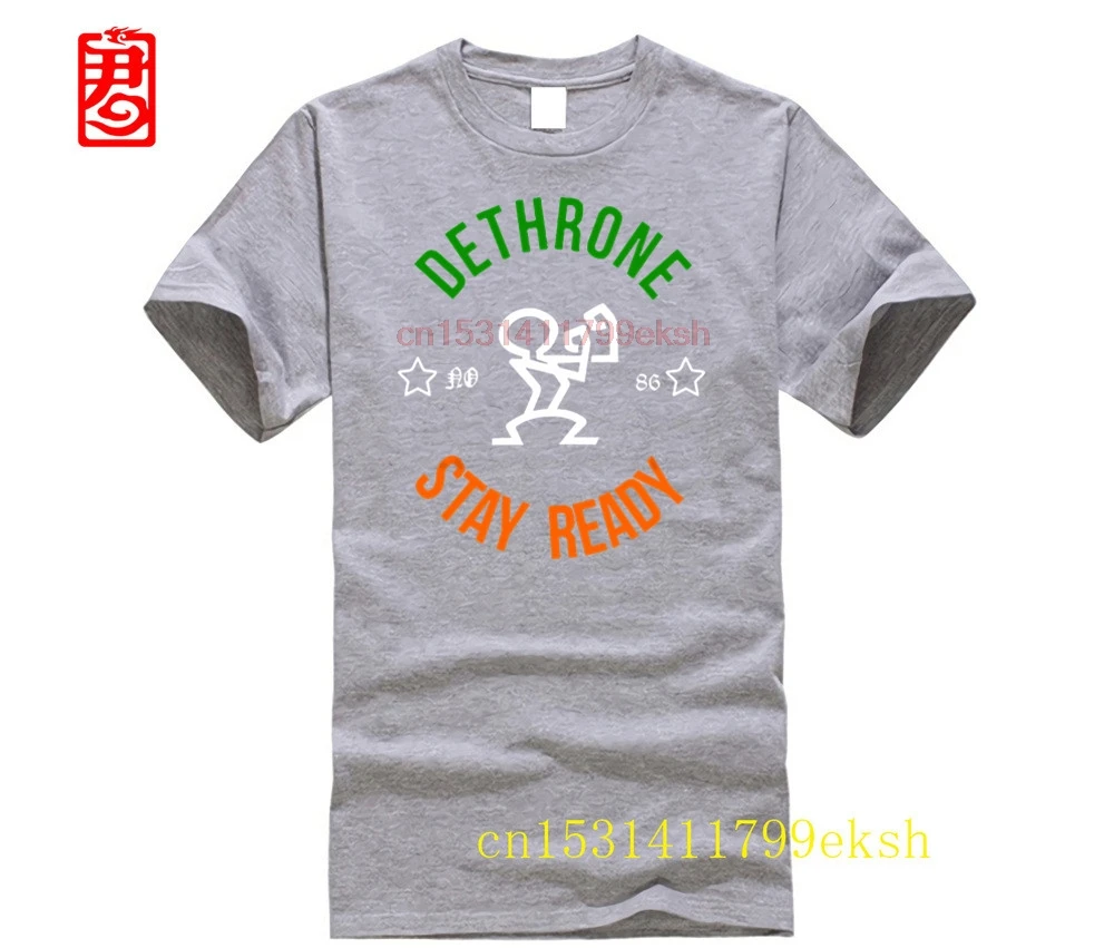 HOT deals Dethrone Conor Mcgregor Dublin Walk Out 2024 Short Male T-Shirt Summer Printed T Shirt Mens Fashion Cotton