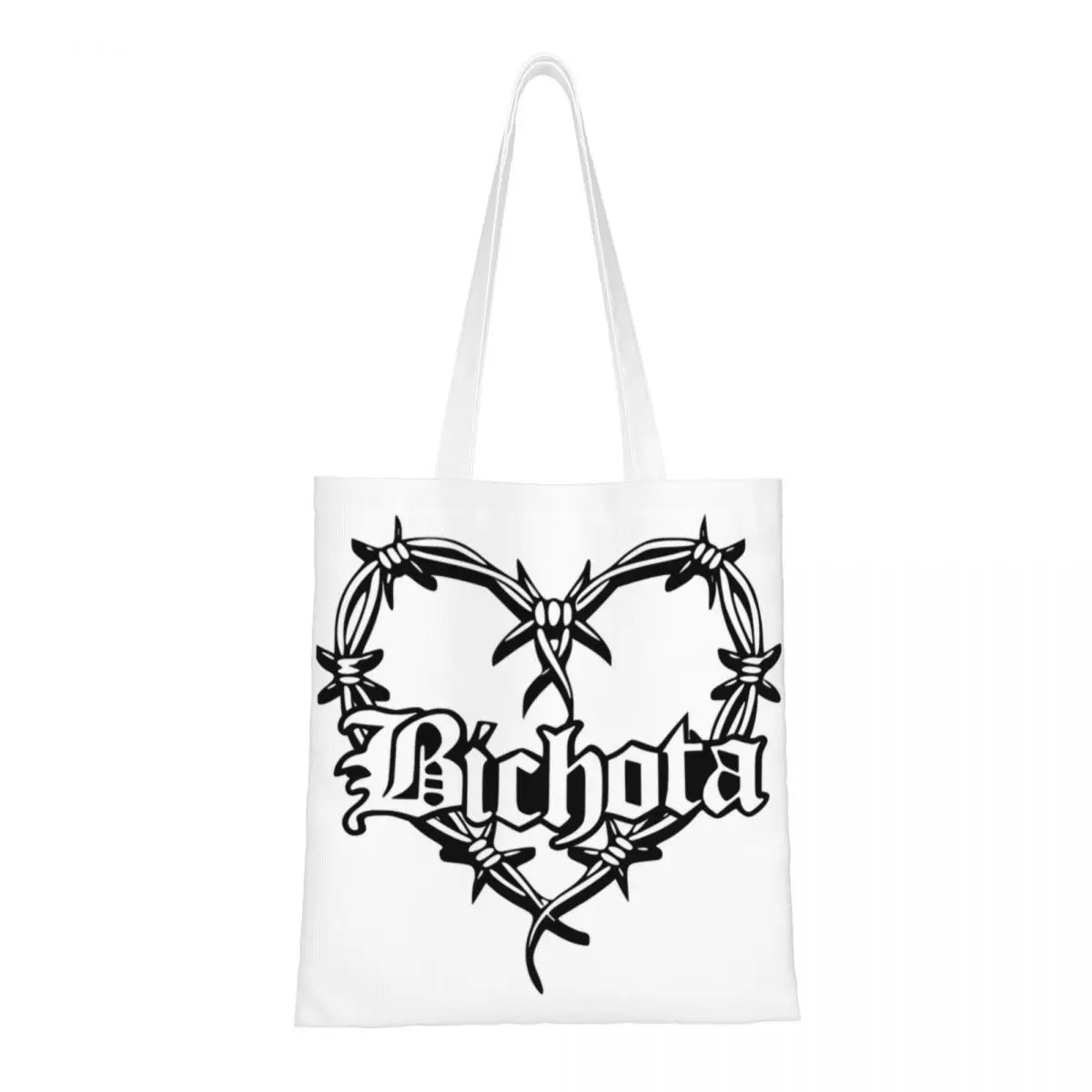 Забавные сумки-тоут для покупок Karol G Bichota Heart многоразовые холщовые сумки-шоппер в