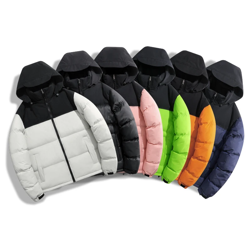 Зимняя куртка-пуховик для мужчин и женщин корейская парная парка унисекс