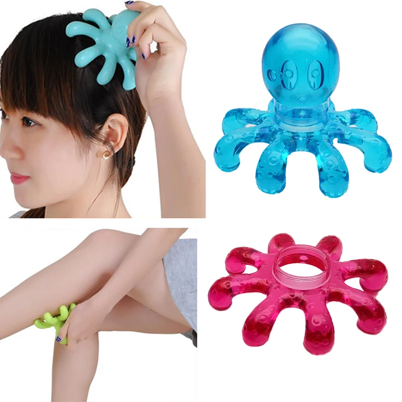 

Mini Octopus Shape Personal Massage Muscle Relaxing Body Neck Massage Tool Crystal Claw Massage Handheld Massage