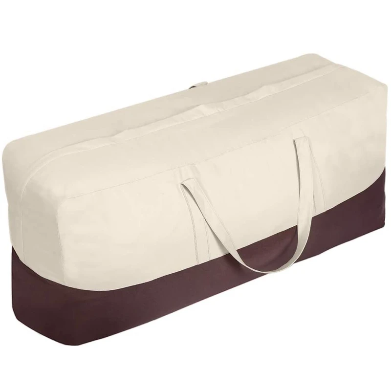 Patio Cushion Cover Storage Bag Waterproof Outdoor Patio Furniture Seat Rectangular Cushion Storage Bag