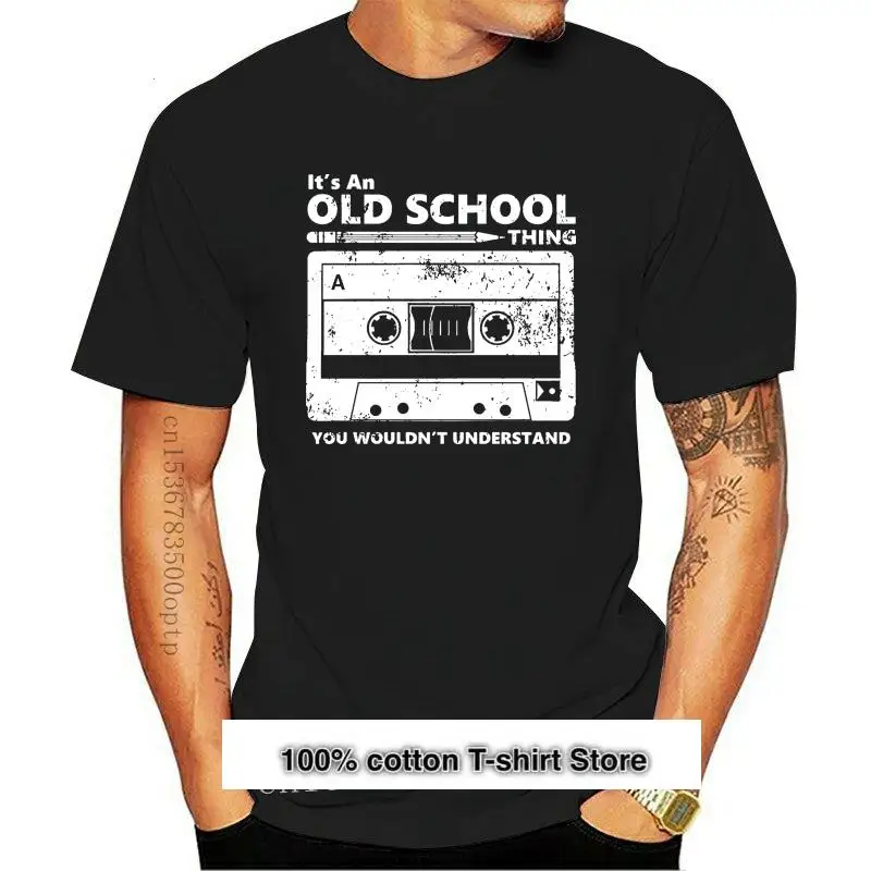 

Camiseta con cinta de Cassette para hombre, boómbox, auriculares, Mixtape, Old School, DJ, Deejay
