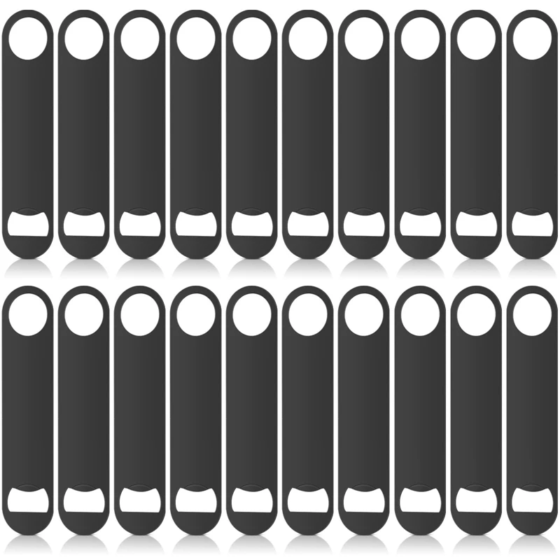 

20 Pack Flat Bottle Opener Stainless Steel Beer Openers Solid Bottle Cap Opener Heavy Duty Bar Blade Bottle Opener