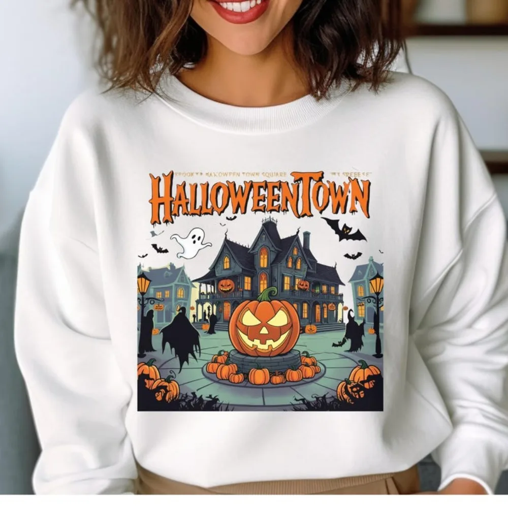 Хэллоуин Город Est 1998 страшный призрак тыквы всех святых Университетский Свитер