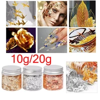 1020g imitation gold sliver copper foil glitter craft leaf flake sheet shiny foil paper for gilding diy nail art decoration