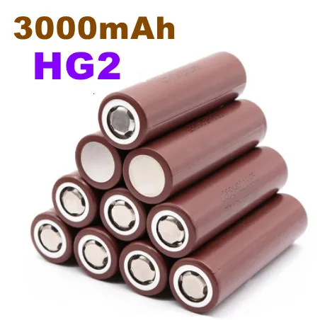 100% New Original HG2 18650 3000mAh battery 18650 HG2 3.7V discharge 20A dedicated For HG2 Power Rechargeable battery images - 6