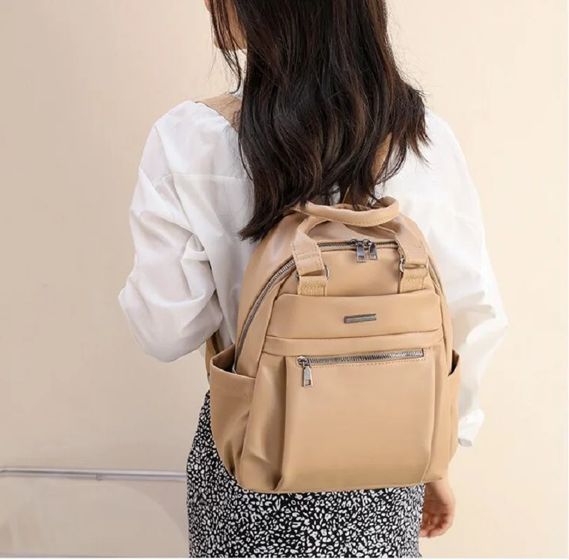 

Hot Sale Women Korean Fashion Soft Leather Travel Backpack Large Capacity Shoulder Bags Ladies Casual Totes School Bag Backpacks