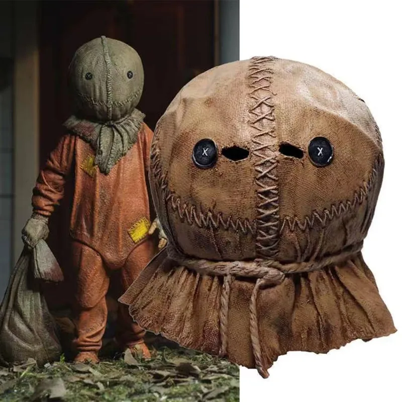 

Pumpkin Man Cloth Bag Head Cover Trick Or Treat Mask Horror Halloween Props Don't Mess With Children Dress Up, Free Shipping