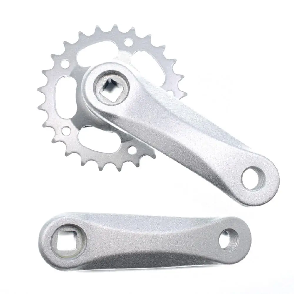 

Aluminum Single Speed Crank Set for Children, Bicycle Crankset, Square Hole, Bike Parts, 102mm, 114mm, 25 T, 28T