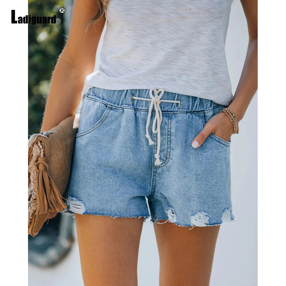 

Женские рваные джинсы с высокой посадкой, с эластичным поясом