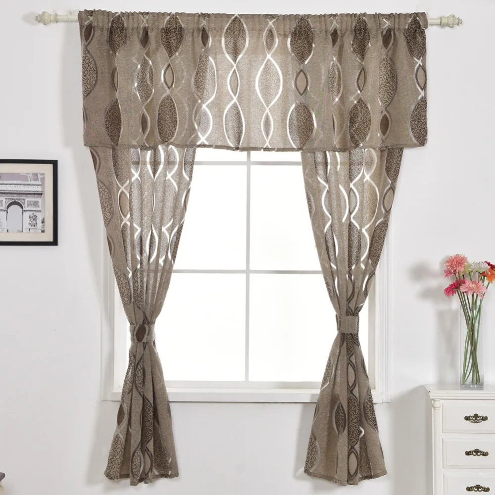 Жаккардовые короткие занавески NAPEARL для кухни дома гостиной дверей балкона окон