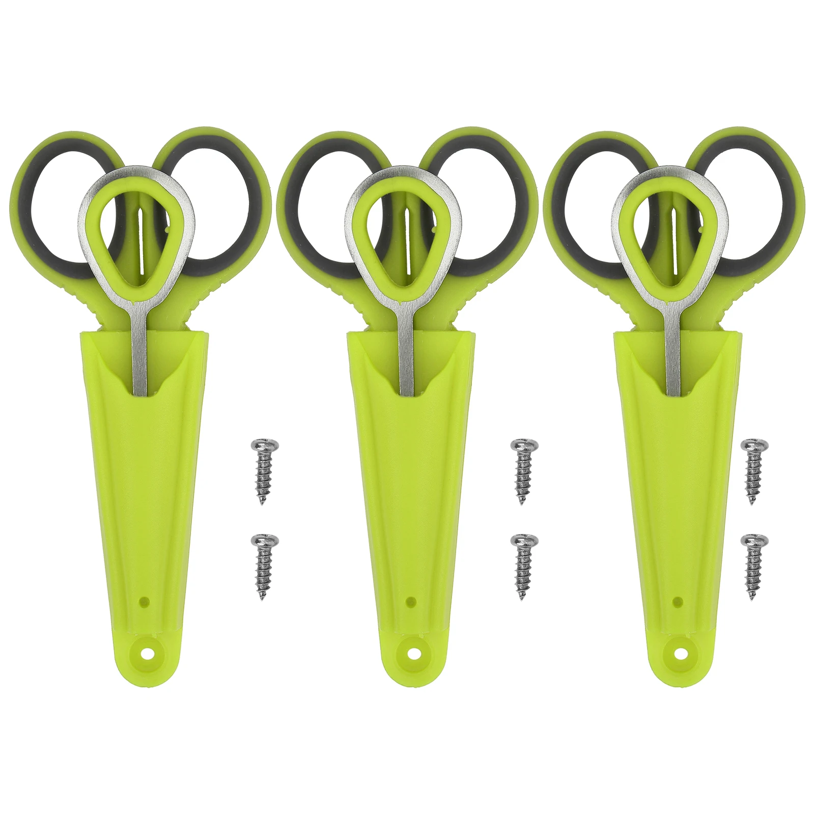 

3 Set Multifunction Scissors Line Lure Cutter Fishing Hook Remover Separator Fishing TackleGreen