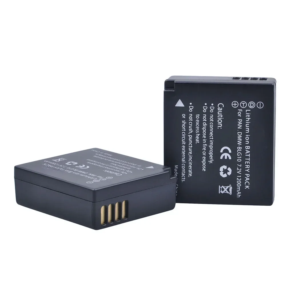 Аккумулятор для Panasonic Lumix DMC GF6 GX7 GF3 GF5 ZS100 ZS60 LX100 GX85 DMW-BLG10 GX80 2 шт.