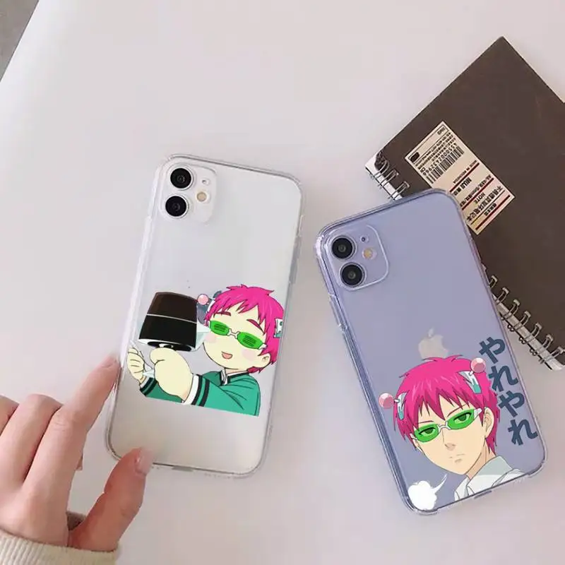 

The Disastrous Life of Saiki K Saiki Phone Case Transparent for iPhone 11 12 13 mini pro XS MAX 8 7 6 6S Plus X 5S SE XR 2020