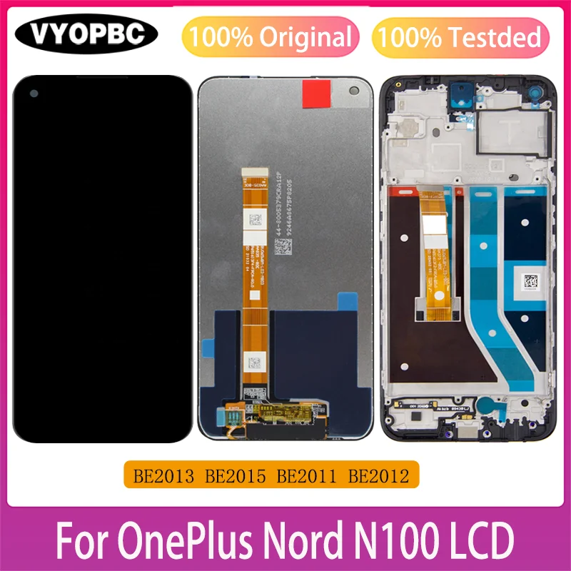 ЖК-дисплей с рамкой и дигитайзером в сборе для OnePlus Nord N100, 6,52 дюйма