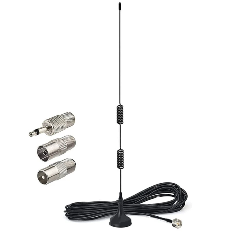 

Stereo Receiver Tuner Home Theater Receiver Magnetic Base AM/FM Antenna for Indoor Video 50 ohm FM Radio Antenna QXNF