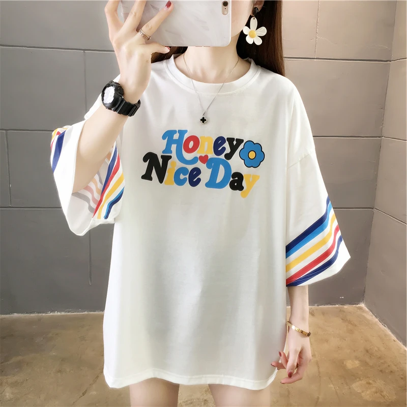 

Корейские студенческие белые футболки, модные хлопковые смешные футболки с графическим рисунком в стиле Харадзюку y2k, топы, уличная одежда, футболка большого размера, женская одежда