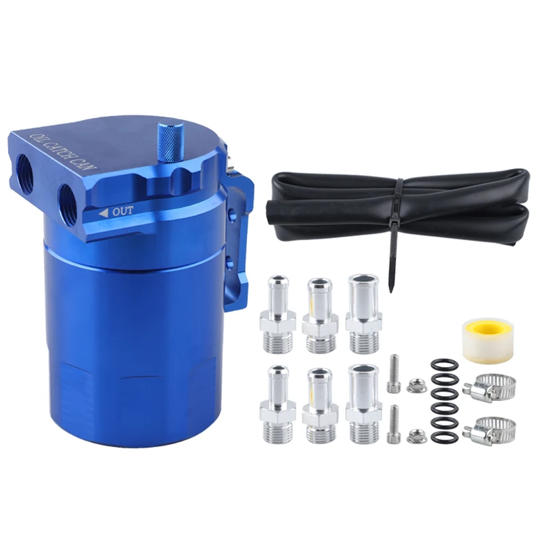 

Набор алюминиевых маслоуловителей 300 мл, резервуар для топлива, бак для двигателя, полировка, перегородка, автомобильный УНИВЕРСАЛЬНЫЙ маслоуловитель, Набор банок с адаптером