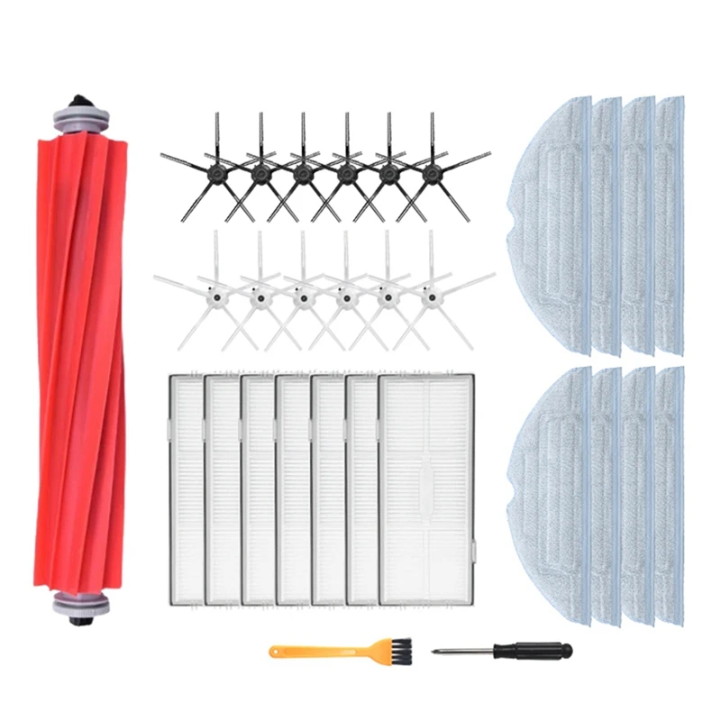 

For Roborock S7 Maxv Ultra Accessories Robot Vacuum Cleaner Replacement Parts Cleaning Rolling Brush Filter Rag