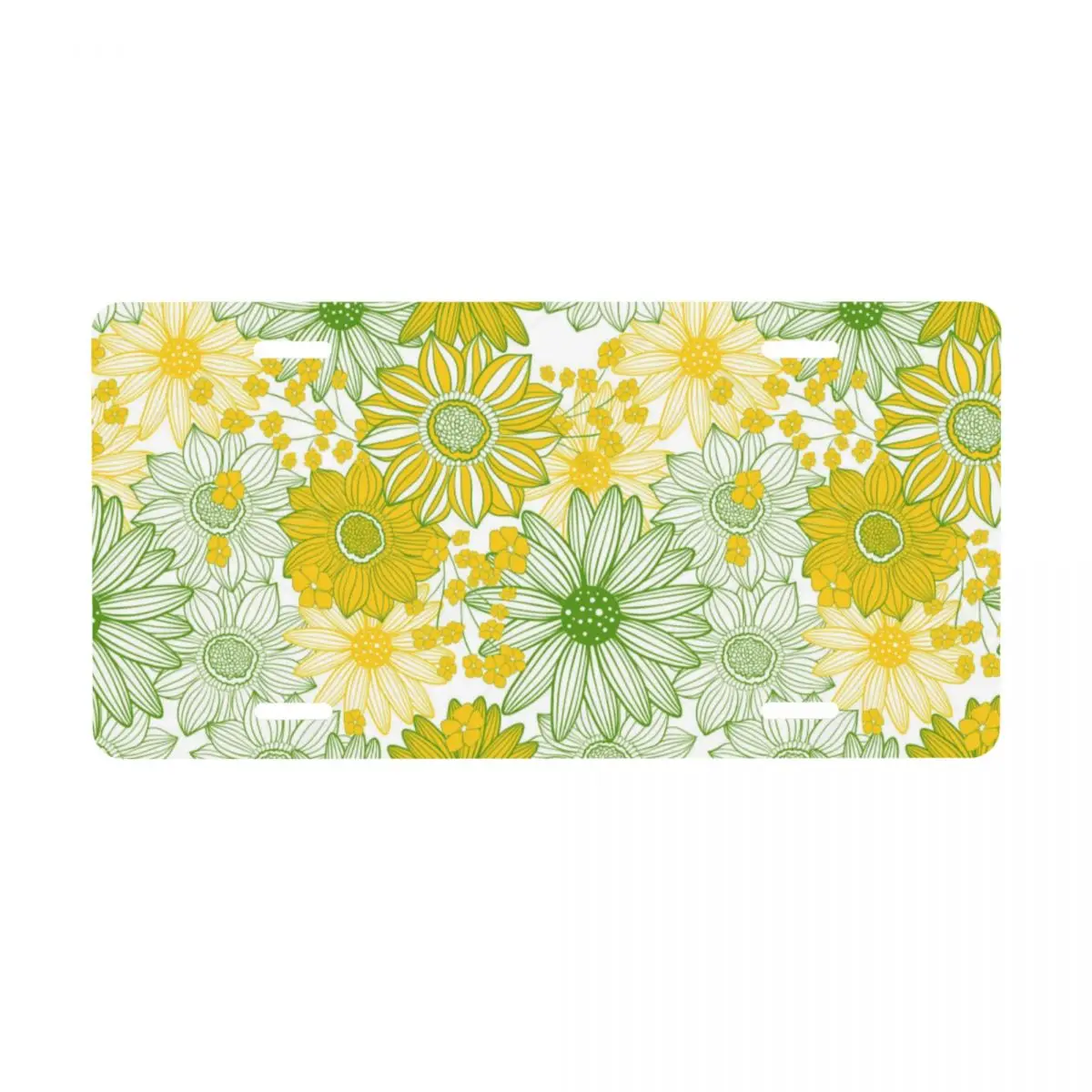 

Little Daisy Flowers 6inX12in license plate decor for car