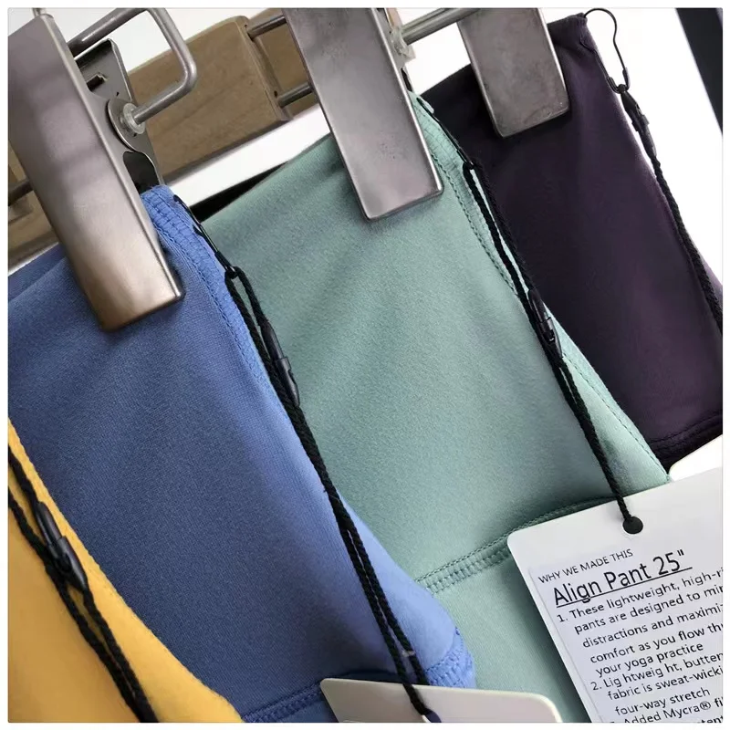 With Logo Align Women Sports High Waist leggings  Yoga Sports Leggings Tights Soft Fitness Squat Proof Leggings No T Line