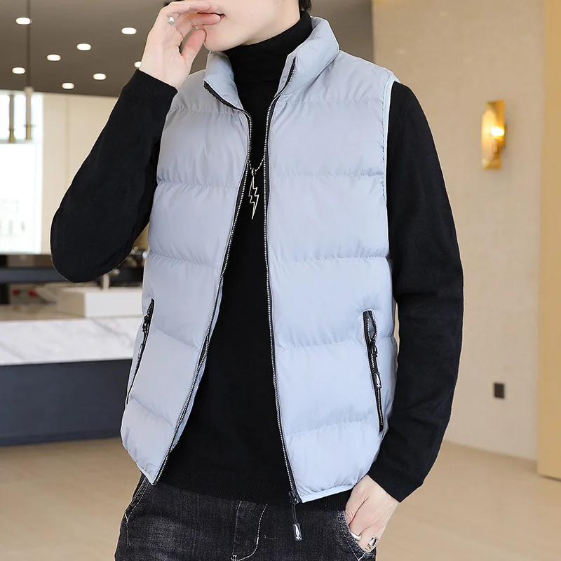 

Winter Casual Sleeveless Jacket Thicken Warm Brand Clothing Large Size M-6XL Men's Vest Chaleco Hombres