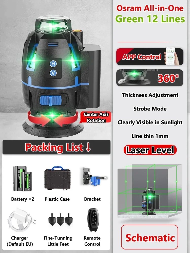 

Coolcells 4D Laser Level зелёный