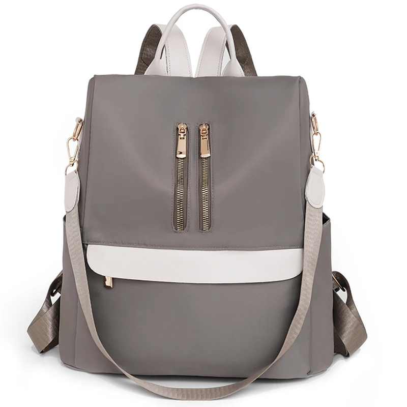 

2023 Waterproof Nylon Cloth Women Backpack Anti-theft Back Pack Ladies Fashion School Bags High Quality Large Capacity Bagpacks