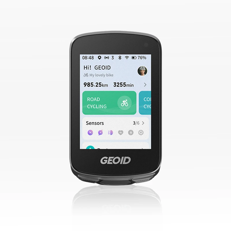 Велокомпьютер GEOID CC700 Pro с 2,8-дюймовым сенсорным экраном, GPS-спидометр, навигация по глобальным картам, одометр для велоспорта, совместимость с Strava (art.: 3920d4bfae284) - 3920d4bfae284