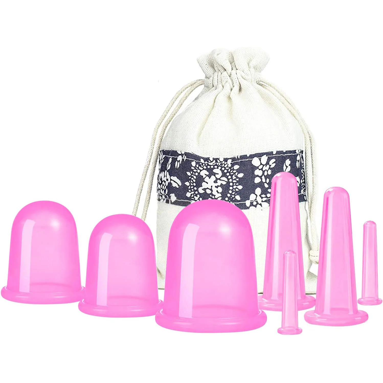 

7pcs/Set Silicone Anti Cellulite Cup Vacuum Massage suction Cups Body Pain Relief Manual Suction Cups Cupping Therapy Kit