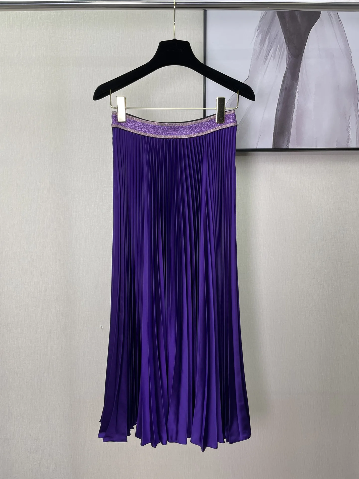 

Early spring new ribbon pleated half skirt, three-dimensional sense of super