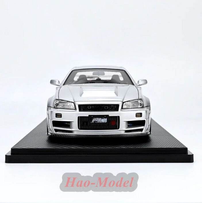 Литой автомобиль из смолы IG 1:18 для Nissan R34 GTR Z имитация игрушек мальчиков подарки