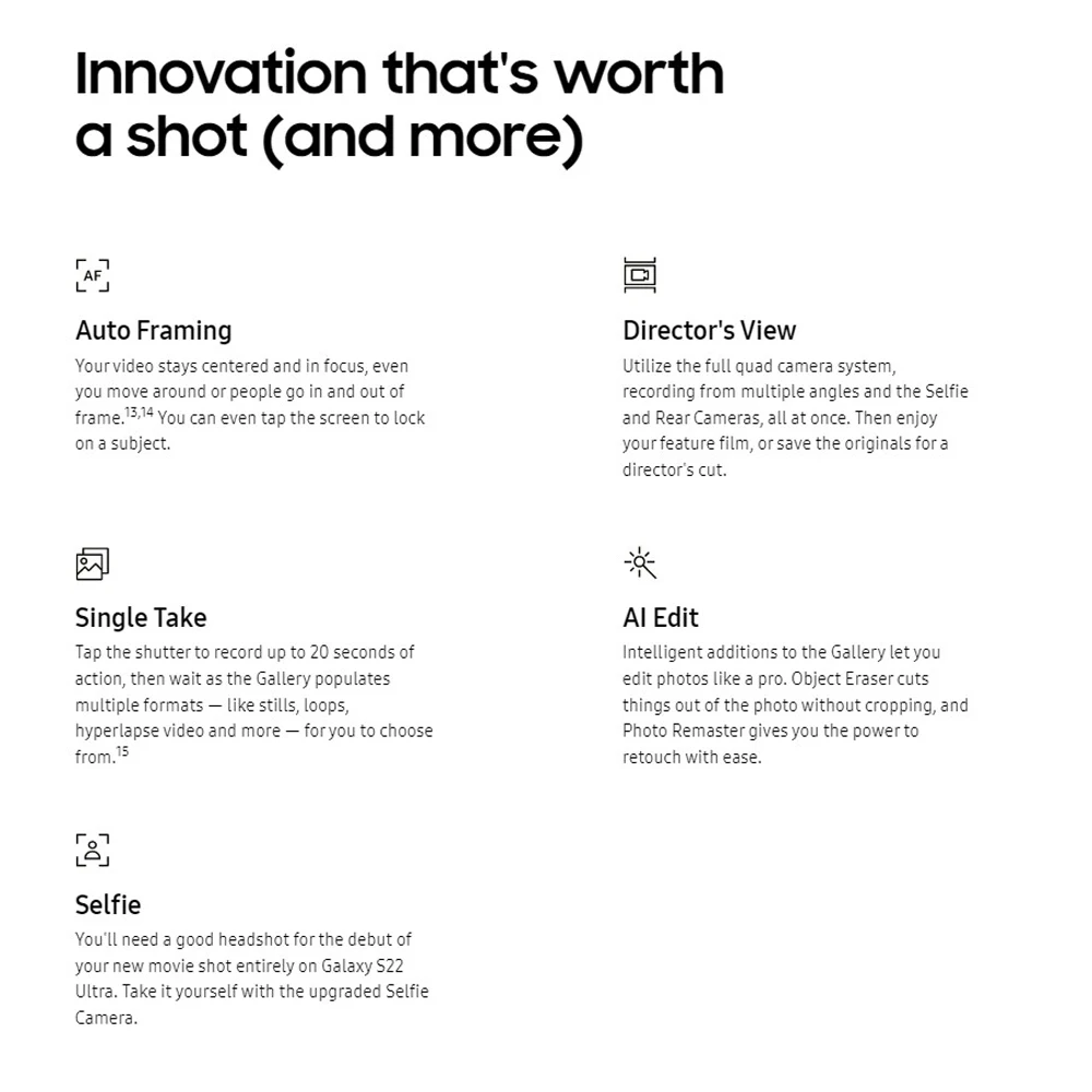 2022 Samsung Galaxy S22 Ultra Smartphone Qualcomm SM-S9080 Snapdragon 8 Gen 1 Android 12 Phone 6.8