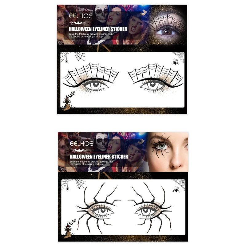 

Scary Eyeliner Face Sticker Halloween Makeup Tools Temporary Eye Tattoo Stickers