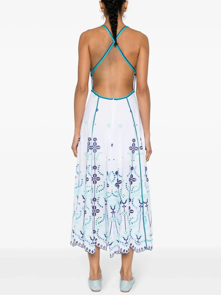 VGH Colorblock Платье из хлопка для женщин