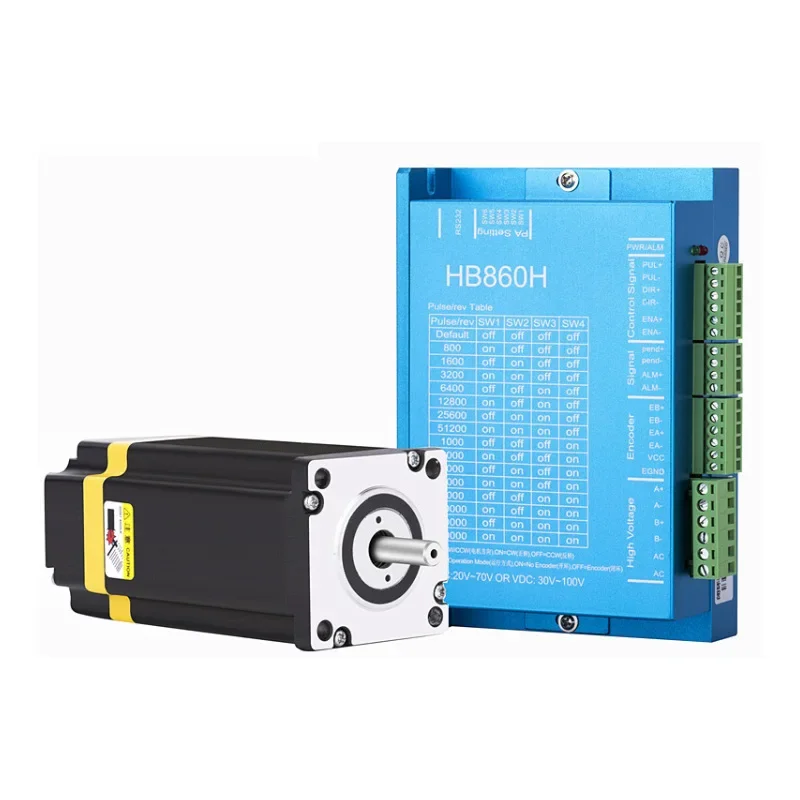 Nema 34 12 5 Нм Шаговый двигатель с замкнутым контуром 86HB250-156B энкодером и драйвером