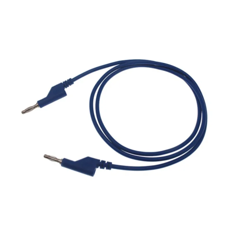 Двусторонний высоковольтный штекер для тестирования, силиконовый, 4 мм, 1 м, для штекера типа 