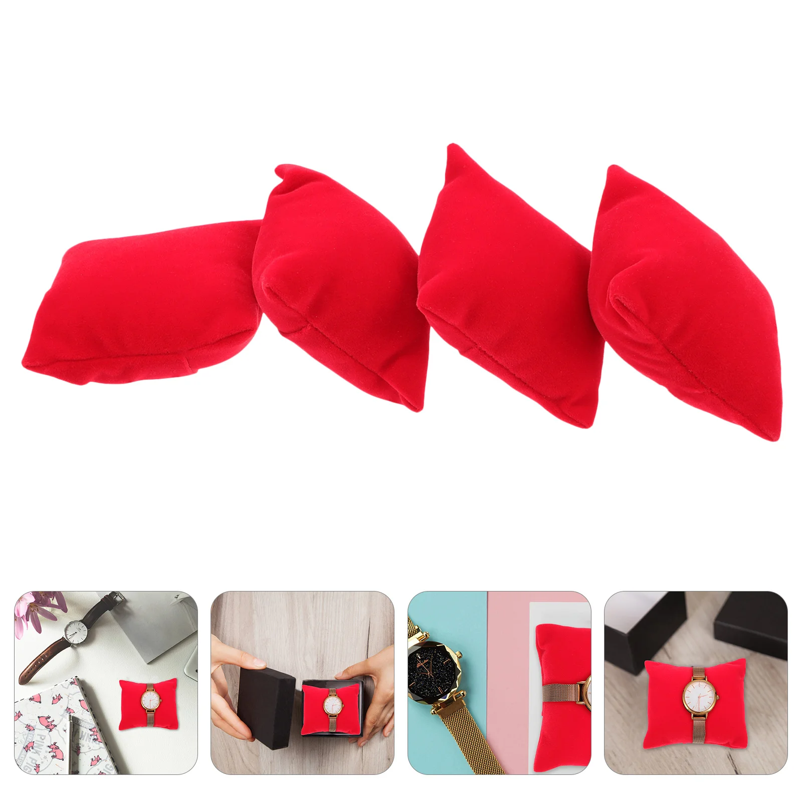 

Pillow Display Watch Jewelry Bracelet Small Pillows Cushions Bangle Flannel Cusion Ring Cushion Day Valentines Organizers› Case