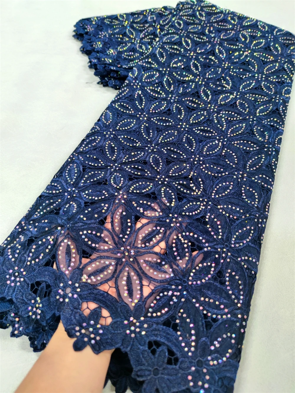 Африканское нигерийское высококачественное шитье из органзы с вышивкой тюль