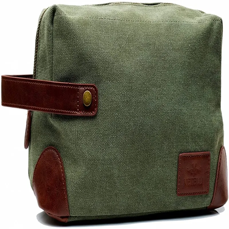 

Marco Vintage Canvas Toiletry Bag for Men Waterproof Canvas Dopp Kit