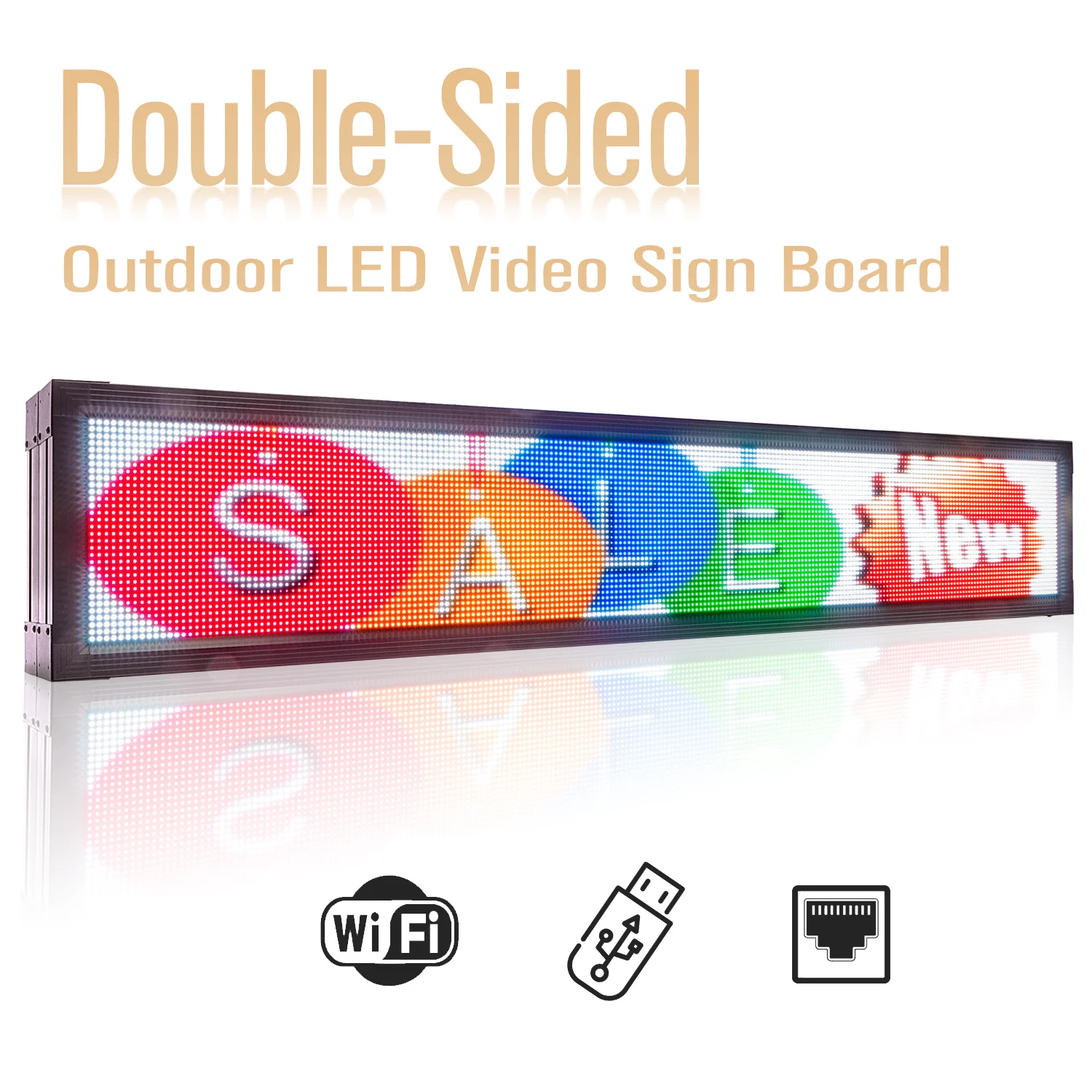 

P8 Outdoor Digital LED Display Board Customized LED Screens Full Color LED Display Panel For Video Double-Sided