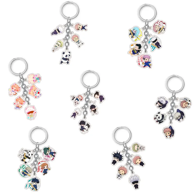 

Anime Jujutsu Kaisen Itadori Yuji Fushiguro Megumi Ryomen Sukuna Cosplay Key Chains Multiple Keychain Acrylic Pendant Keyring
