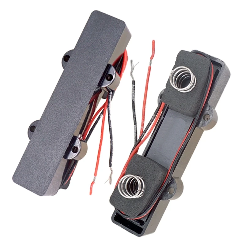 

4-String Closed Style Pickup 91mm+94mm with Springs Pickup for Jazz Bass Guitar Replacement Parts