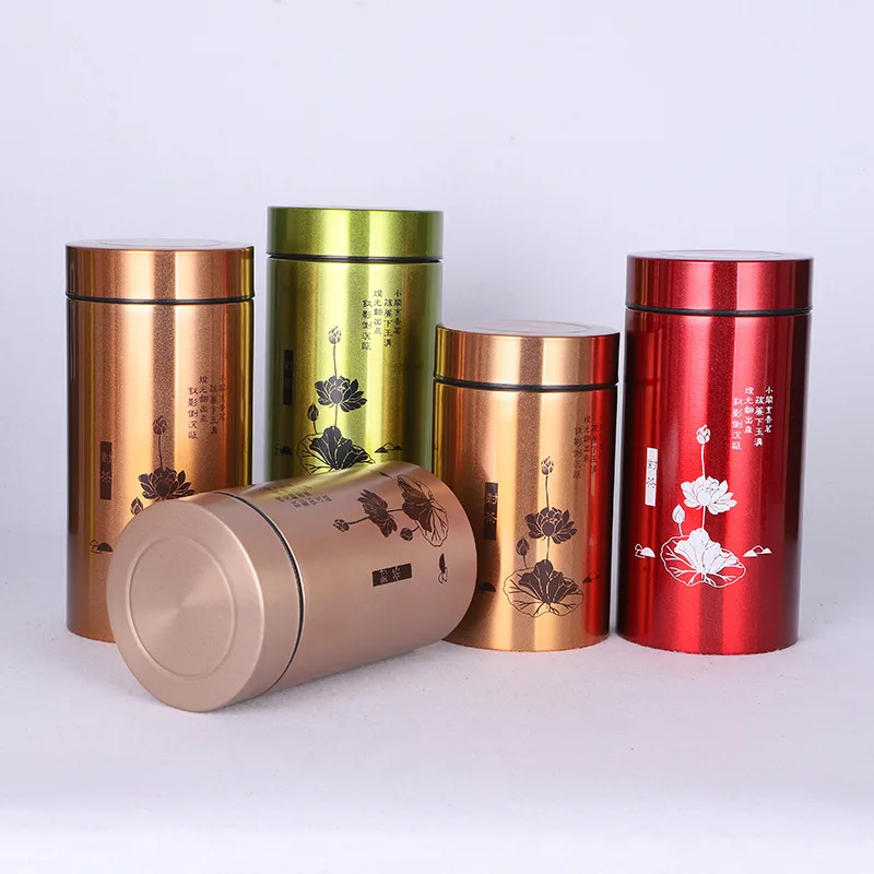 

Stainless Steel Canisters Portable Mass Storage Tank Seal Tie Guan Yin Tea Jar